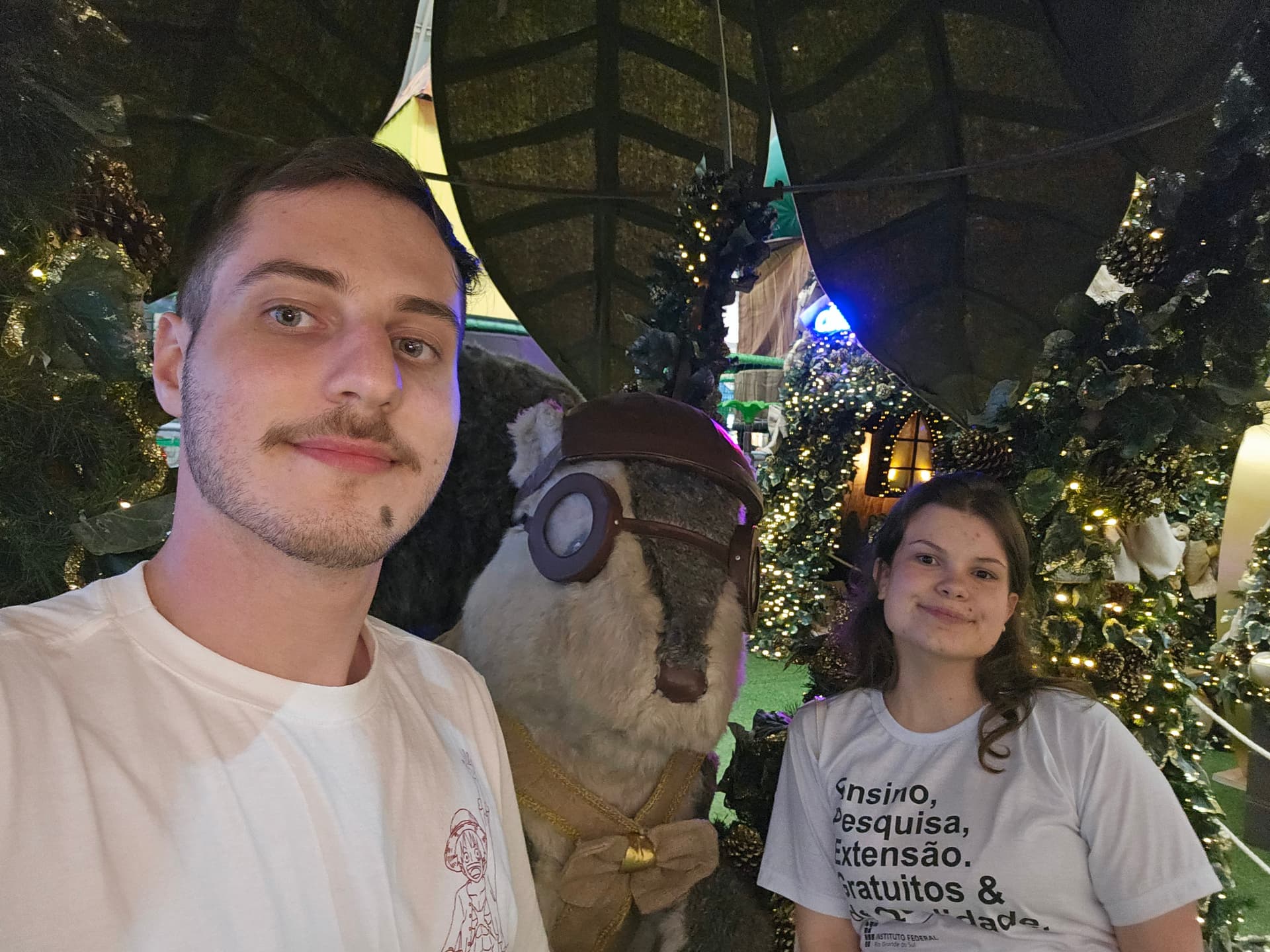 Tirando Foto com o Mano Esquilo