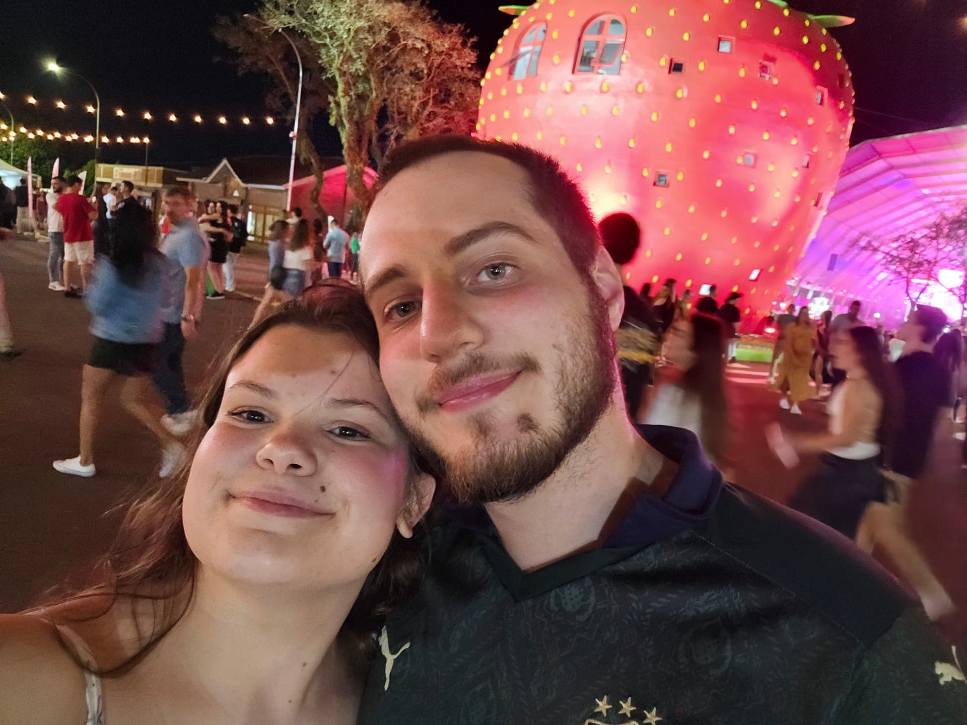 Nos na festa do moranguinho