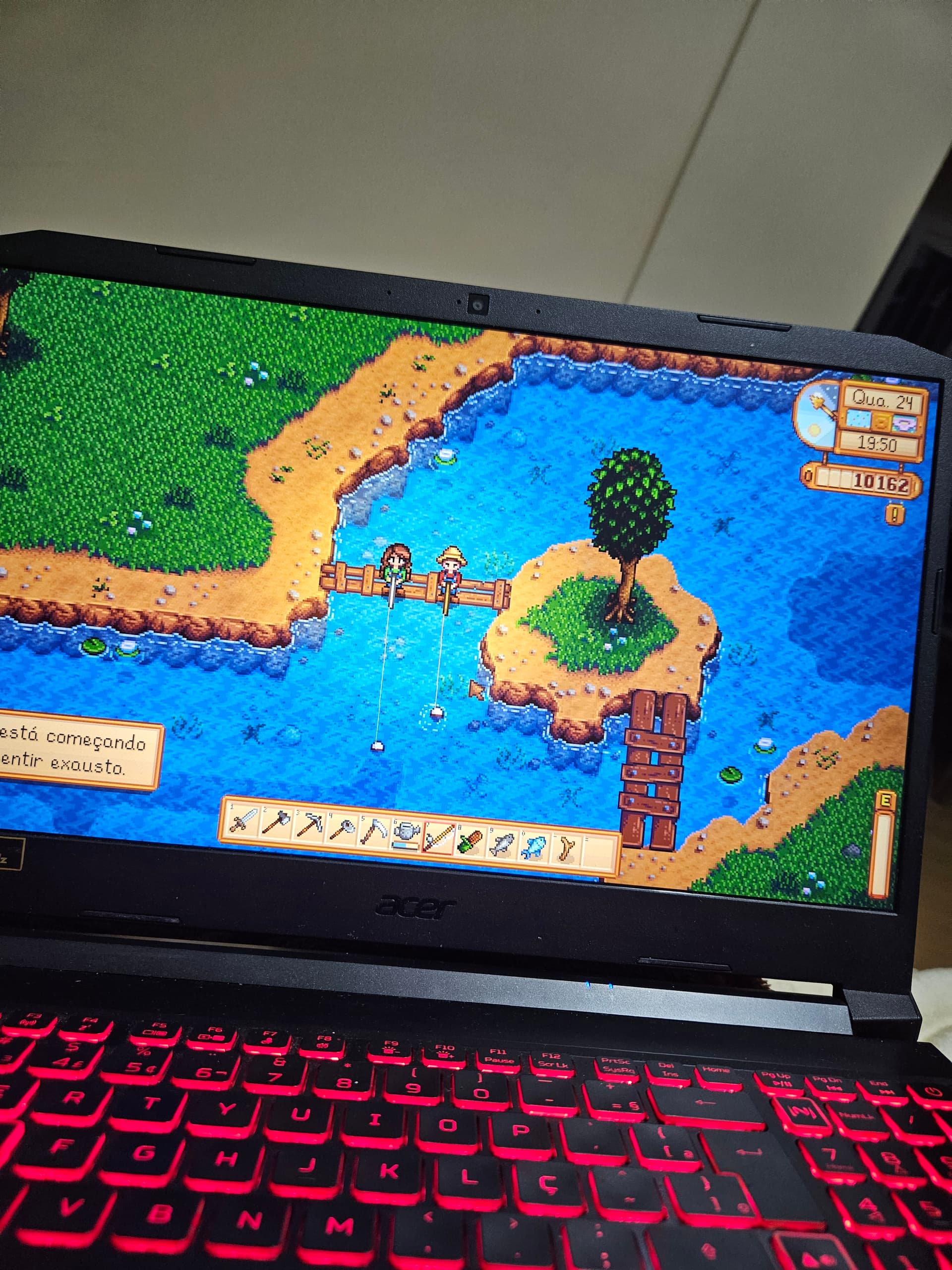 Pescando no Stardew Valley
